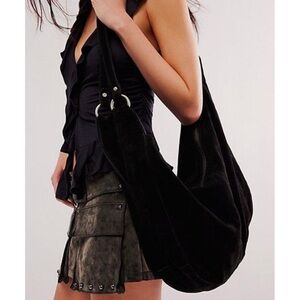 NWOT free people Roma suede tote bag